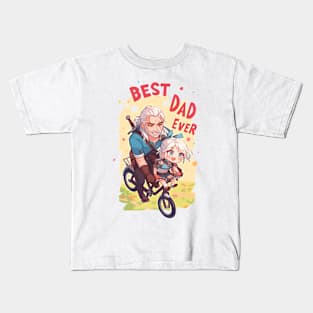 Best Dad Ever - Bike Ride - Witcher Kids T-Shirt